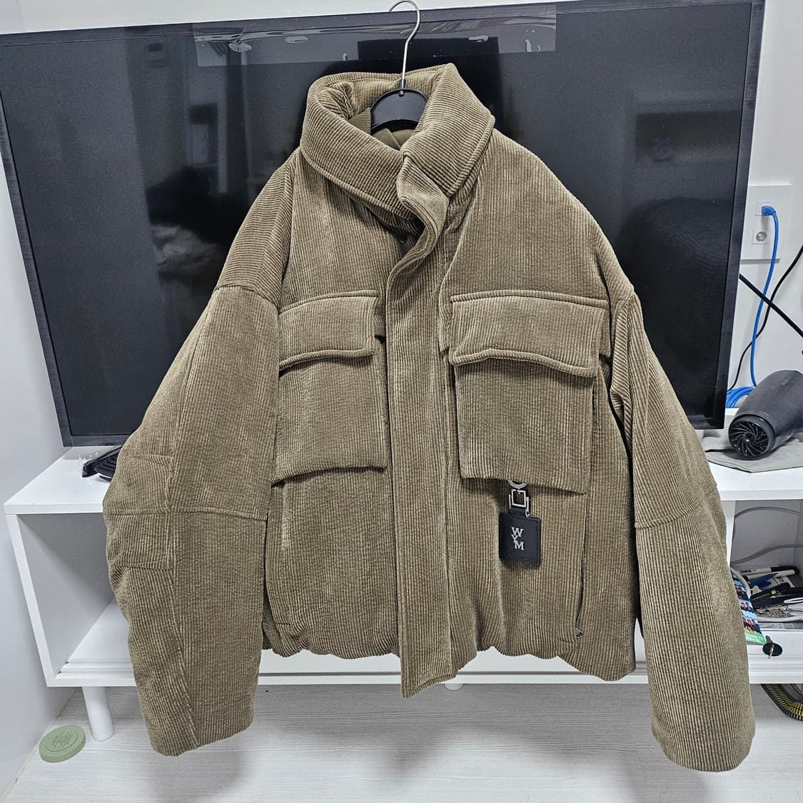 우영미 코듀로이 패딩 44사이즈 상품이미지1