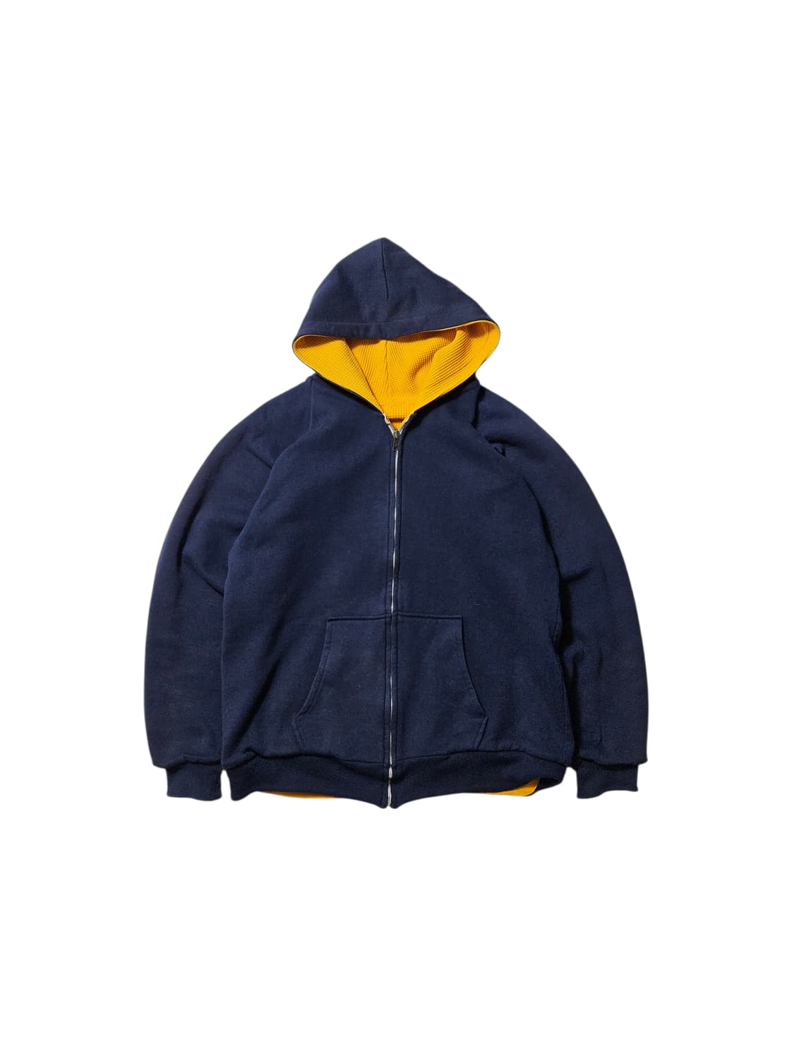 1990's 캠버 Camber 리버서블 후드집업 와플 써멀 L 상품이미지1