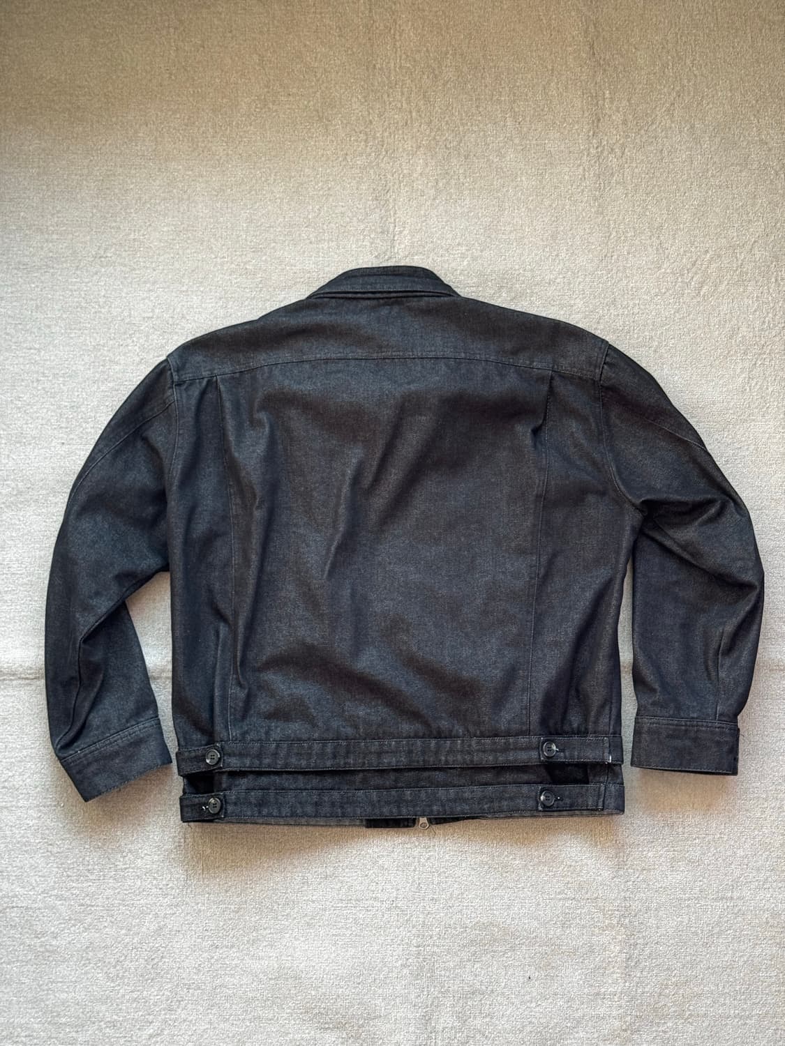 해칭룸 레이어드 트러커 자켓 4size (black) 상품이미지2