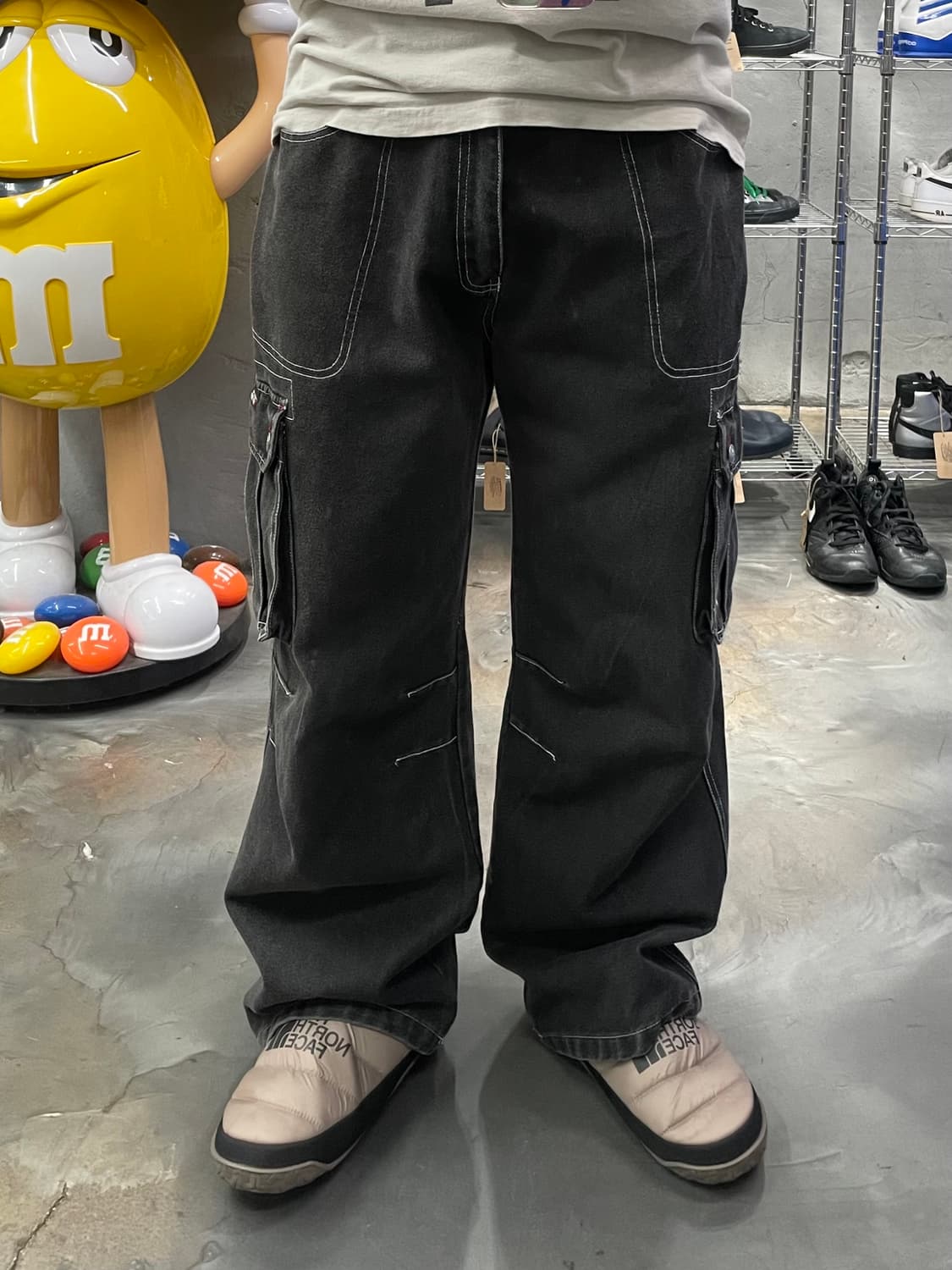 재팬 빈티지 와이드 데님 카고팬츠 상품이미지6