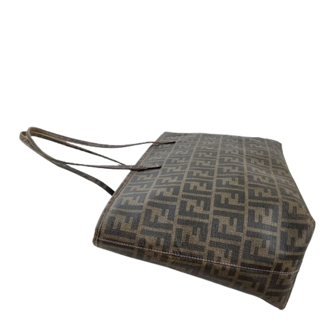 정품 펜디 주카 PVC 타바코브라운 스티치 쇼퍼백 상품이미지5