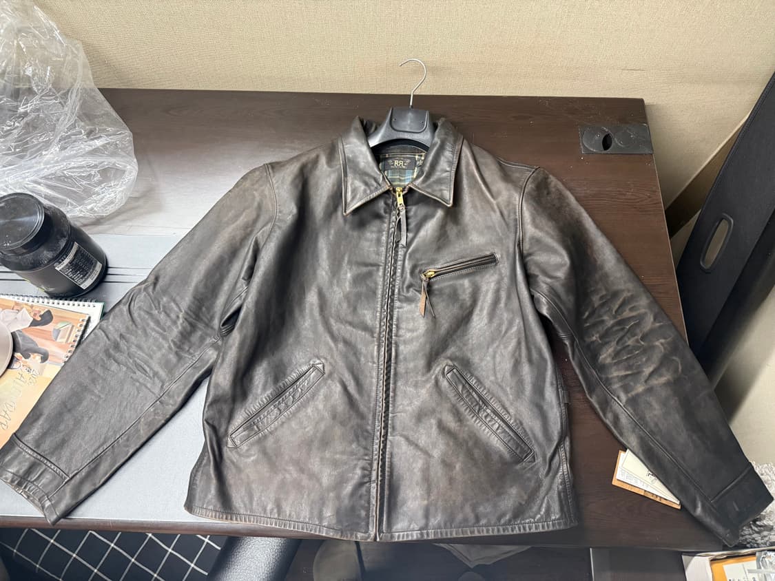 더블알엘 뉴스보이 레더자켓 L 새상품 상품이미지1