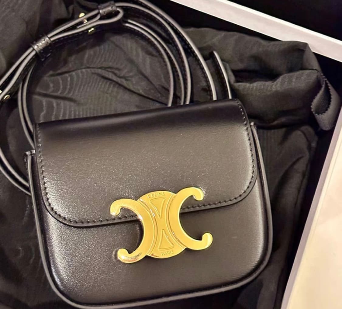 셀린느 미니 클로드 트리오페 블랙 여성 크로스백 상품이미지1