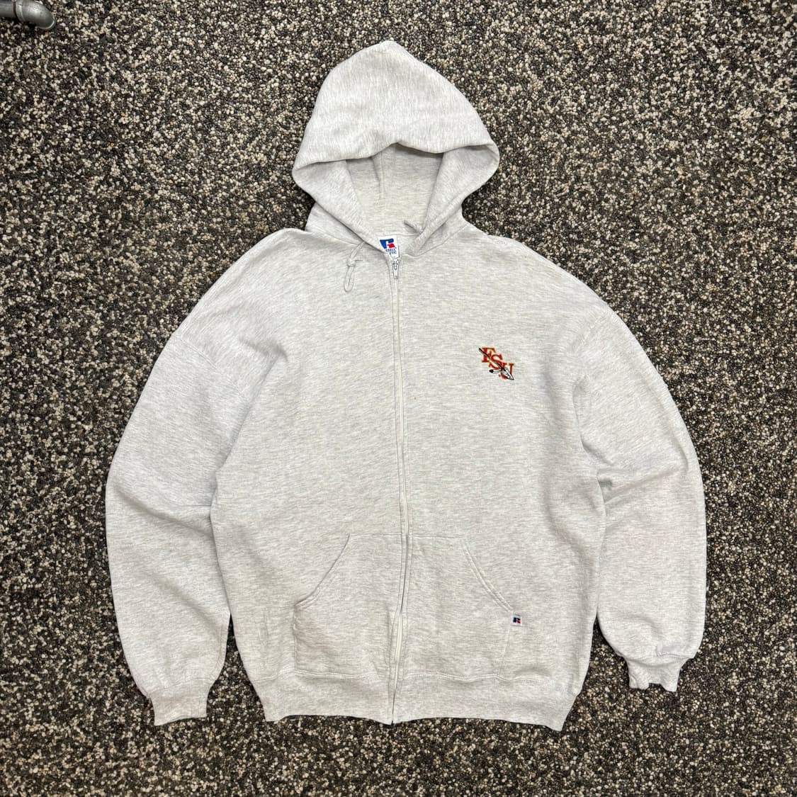 90s 러셀 빈티지 스웻 후드 집업 made in USA (2XL)  상품이미지1
