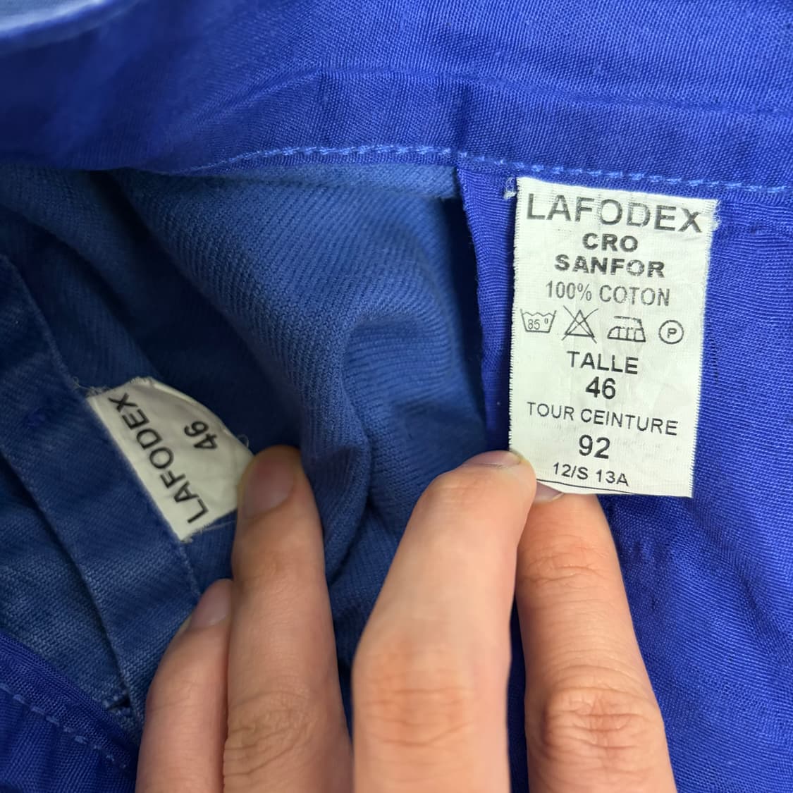 80-90s 빈티지 LAFODEX 프렌치 워크 팬츠 굿페이드 46 상품이미지10