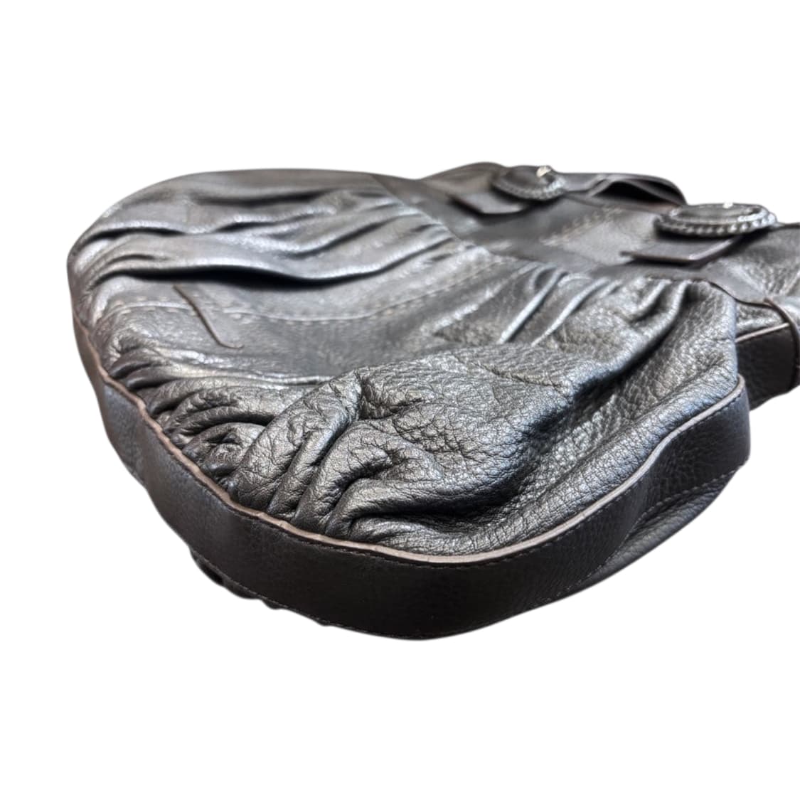 콜한 소가죽 셔링 토트백 요지 꼼데가르송 재패니즈 스타일 추구 상품이미지5