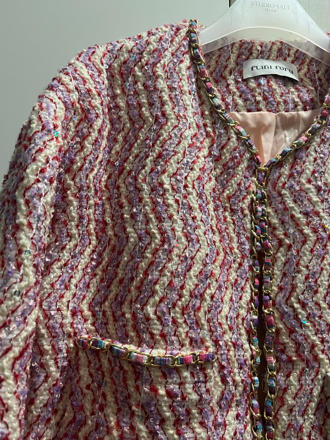 더누베 핑크 트위드 상품이미지2