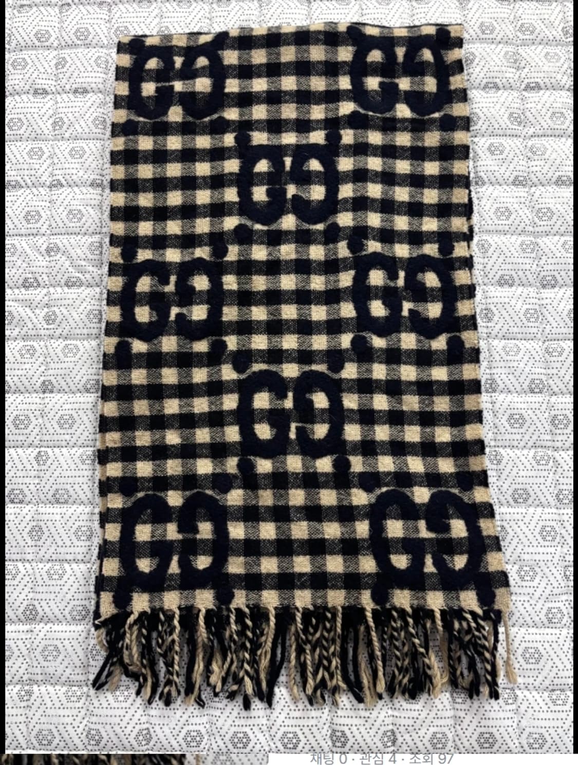 구찌 체크 머플러 상품이미지5