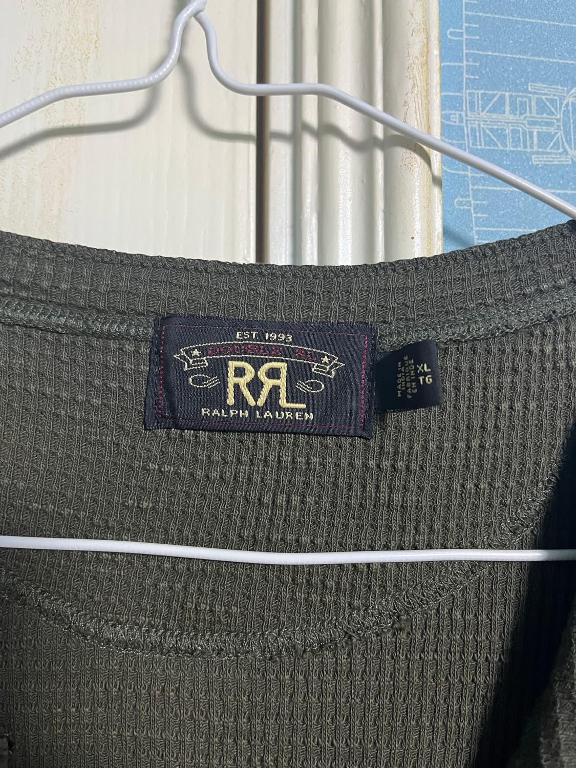 더블알엘 헨리넥 와플 롱슬리브 XL 상품이미지2