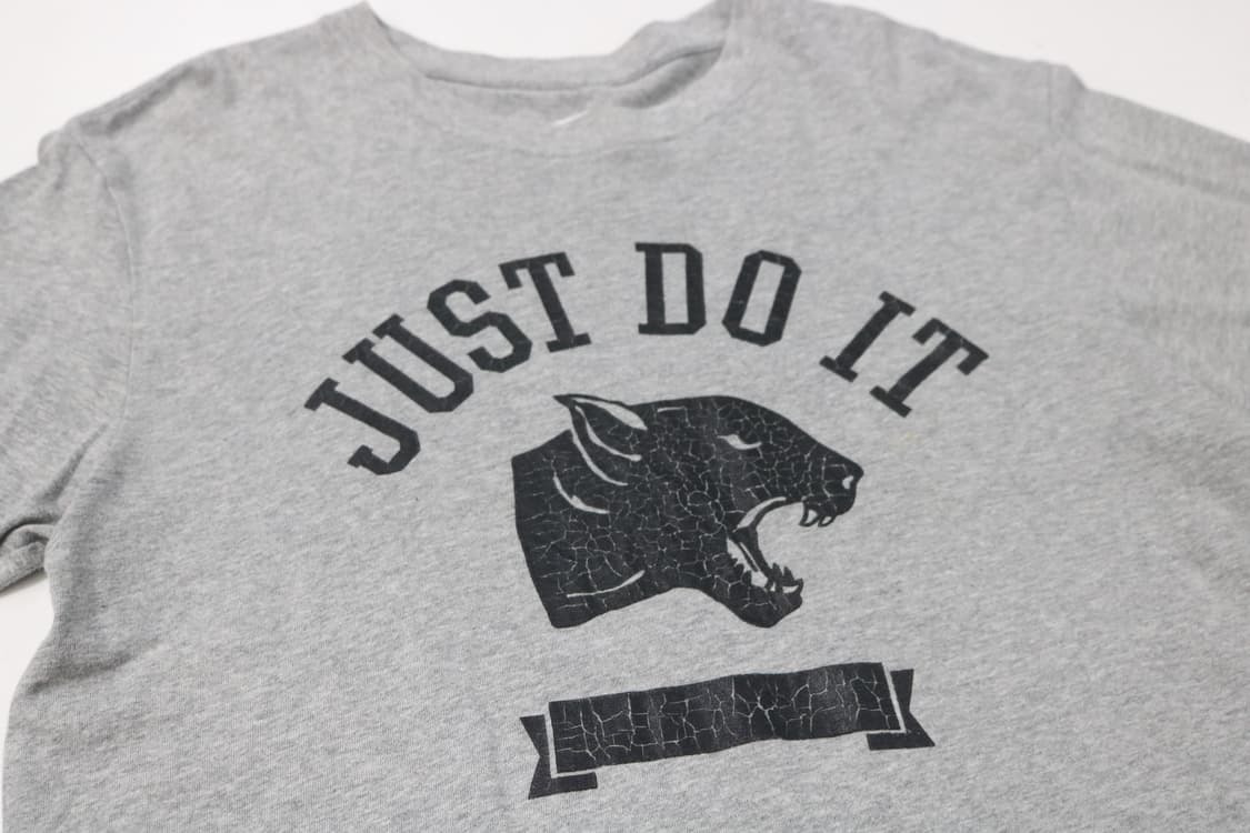 나이키 저스트 두 잇 빈티지 퓨마 그래픽 그레이 반팔 티셔츠 (M) 상품이미지4