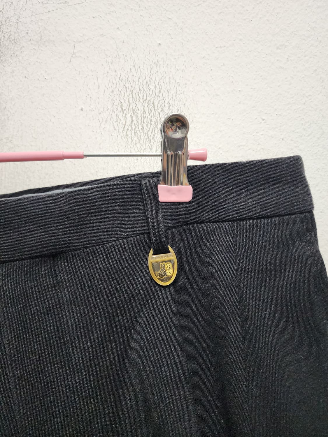 BLACK&WHITE 블랙엔화이트 일본판 투턱 WOOL 슬랙스 상품이미지5