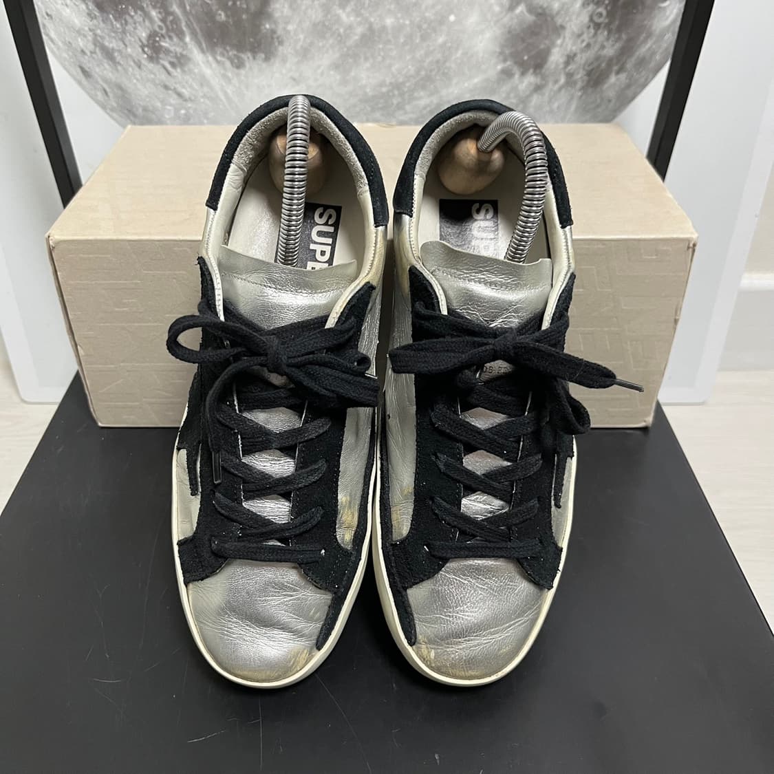 정품 36) 골든구스 실버 블랙 스니커즈 230~235 상품이미지3