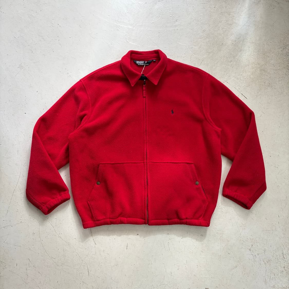 90s 폴로 랄프로렌 빈티지 플리스 블루종 자켓 XL 상품이미지1