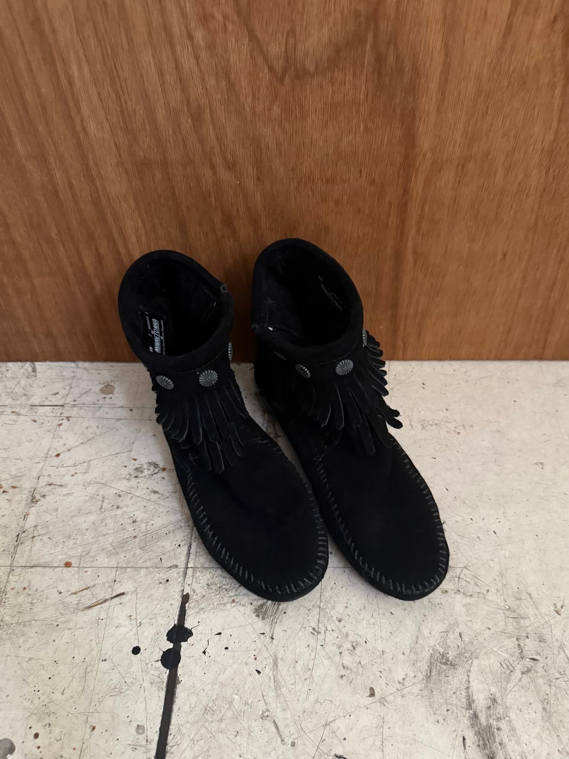 MINNETONKA  fringe suede boots 상품이미지2