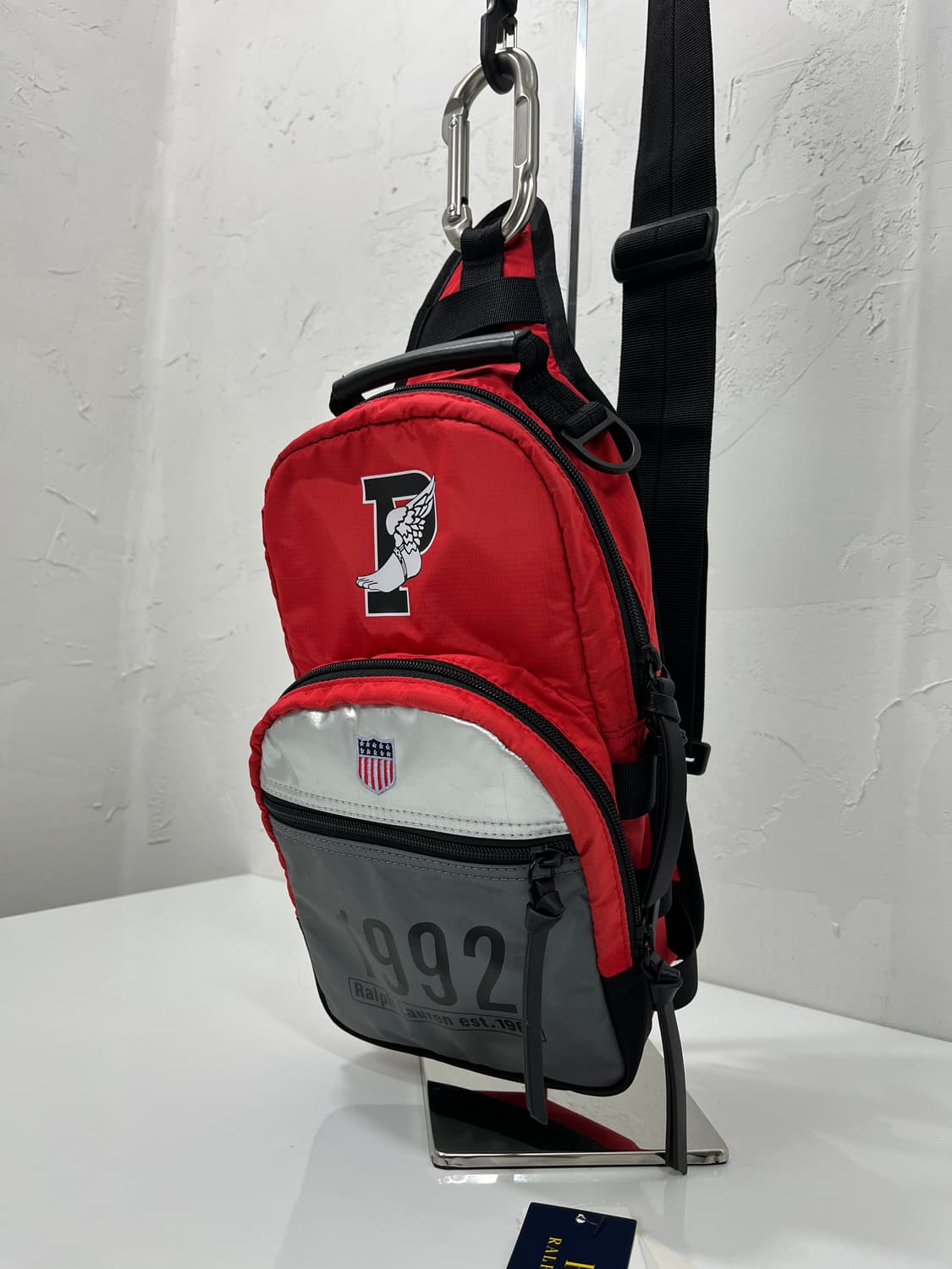 폴로 랄프로렌 1992에디션 P윙 스타디움 웨이스트백 크로스백 힙색 상품이미지5