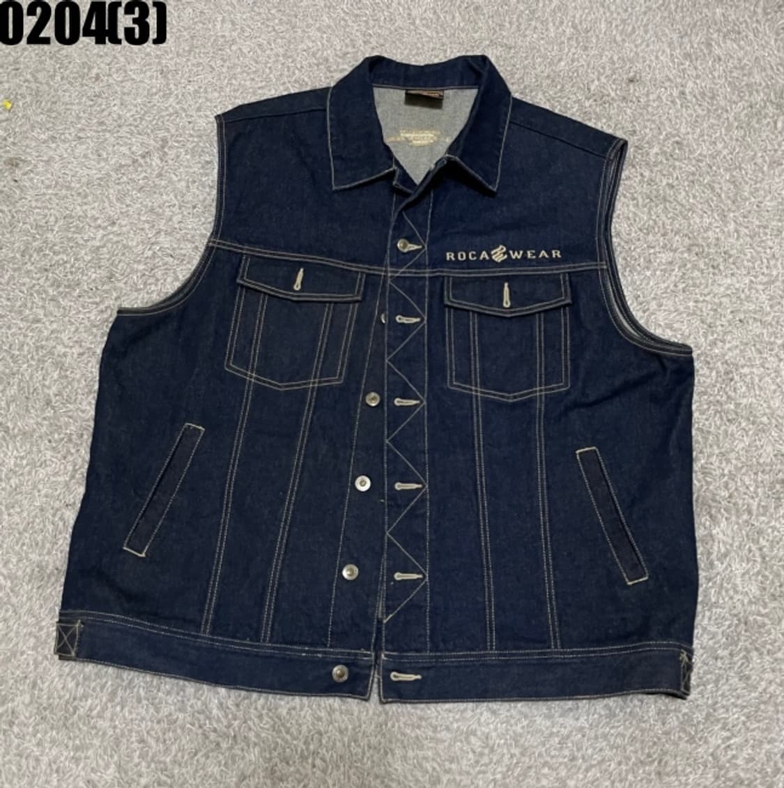 로카웨어 데님 베스트 자켓 상품이미지1