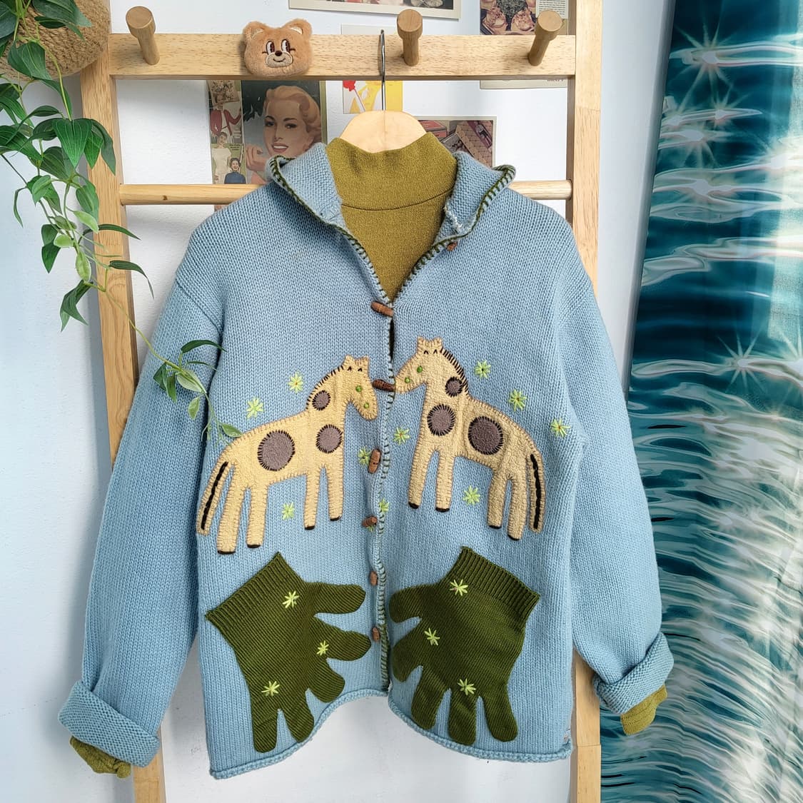 오일릴리 귀여운 빈티지 가디건 상품이미지1