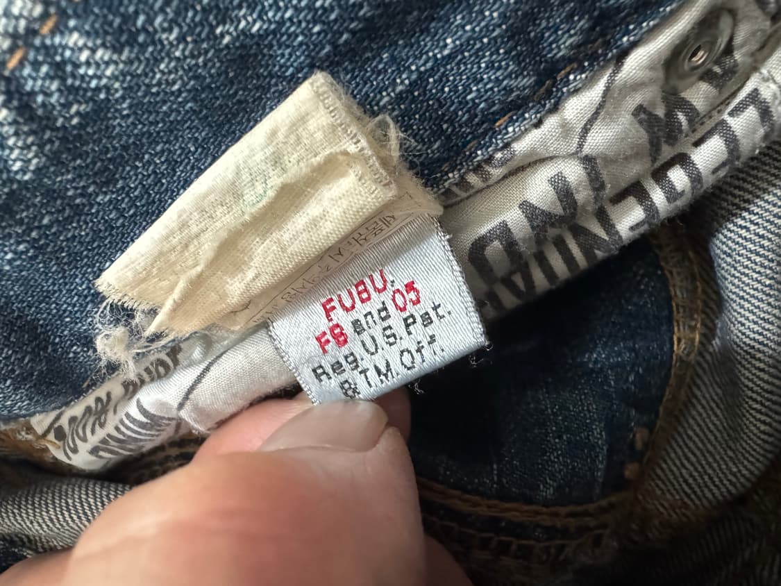 FUBU 워시드 데님 카고팬츠  상품이미지6