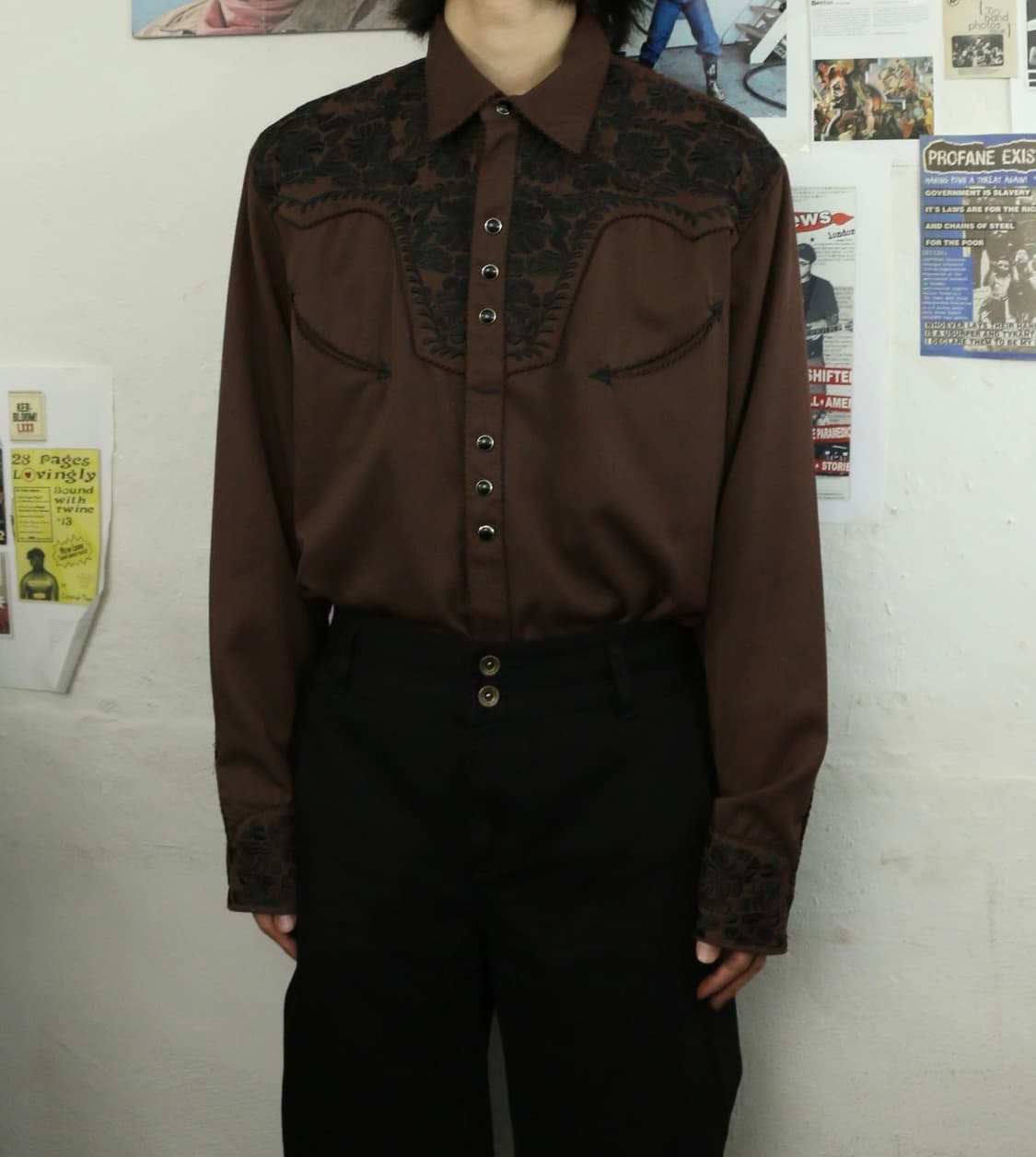 스컬리 브라운 웨스턴 셔츠 상품이미지7