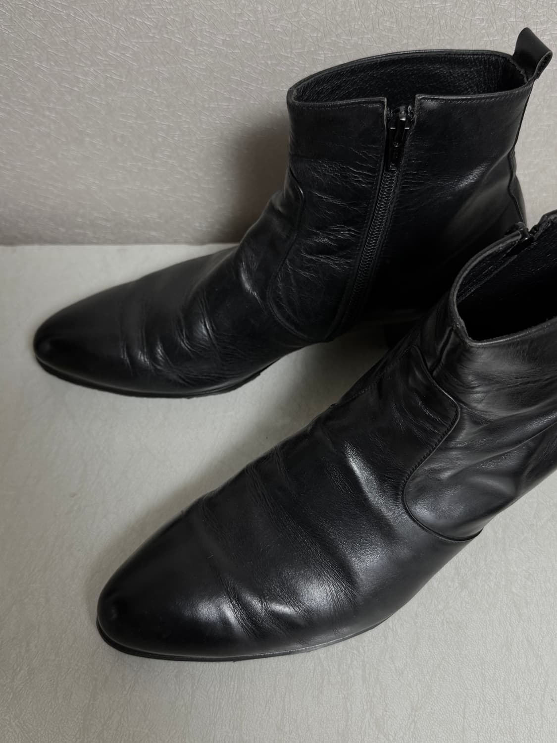 Vero Cuoio Plein Toe Leather Boots 상품이미지3