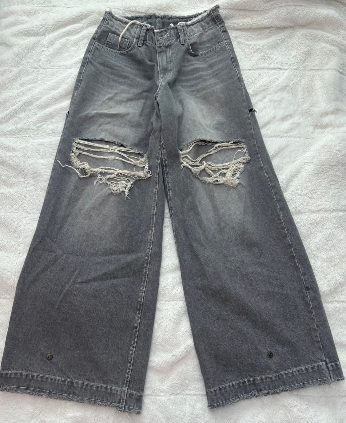 더미스테리어스호텔 백 지퍼 데님 1사이즈 상품이미지1