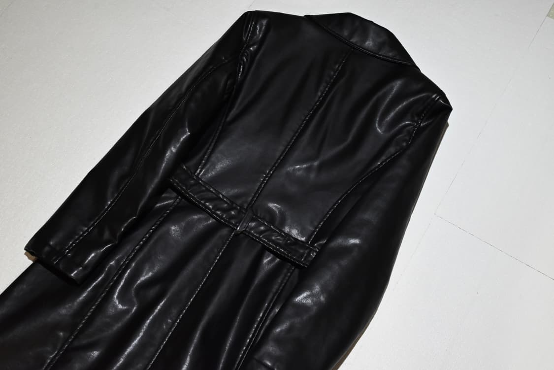 Armni jenas 90s vegan leather coat  상품이미지4
