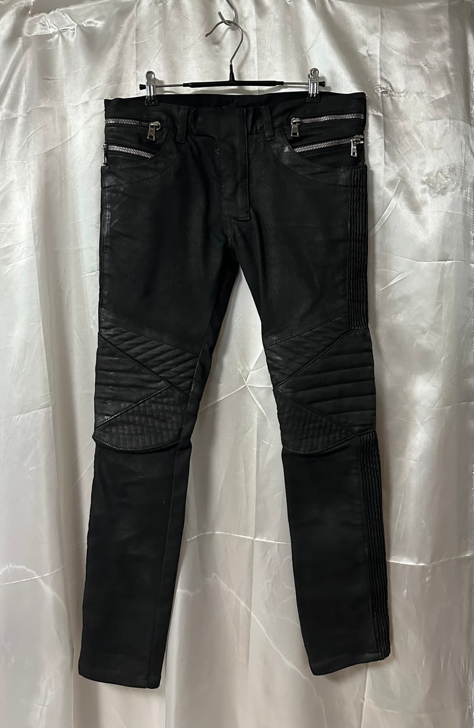 발망 블랙 왁스 코팅 체인 바이커진 상품이미지2