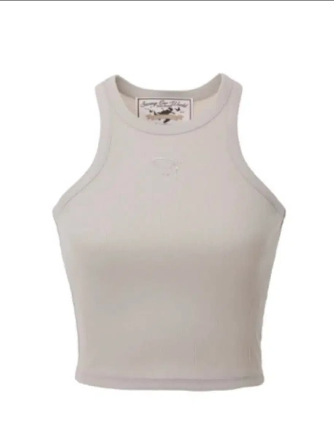 쓰리타임즈 쥬얼 탱크탑 베이지 S (새상품) 상품이미지1