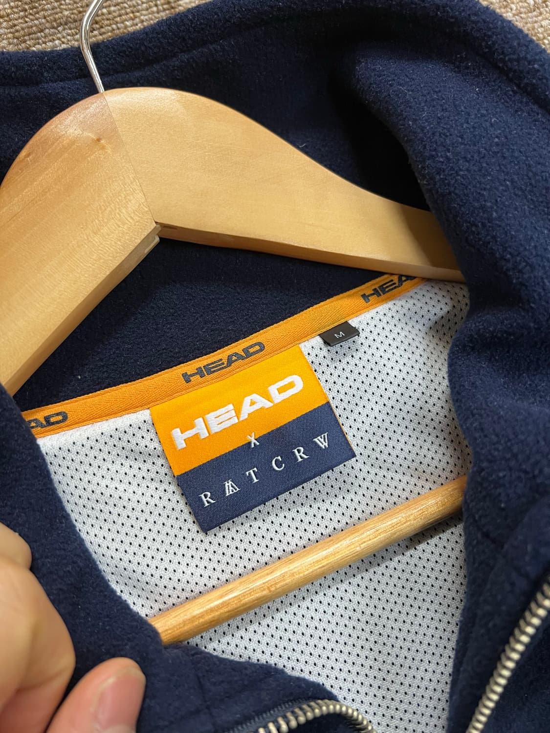 HEAD x 로맨틱크라운 반집업 풀오버 M 상품이미지4