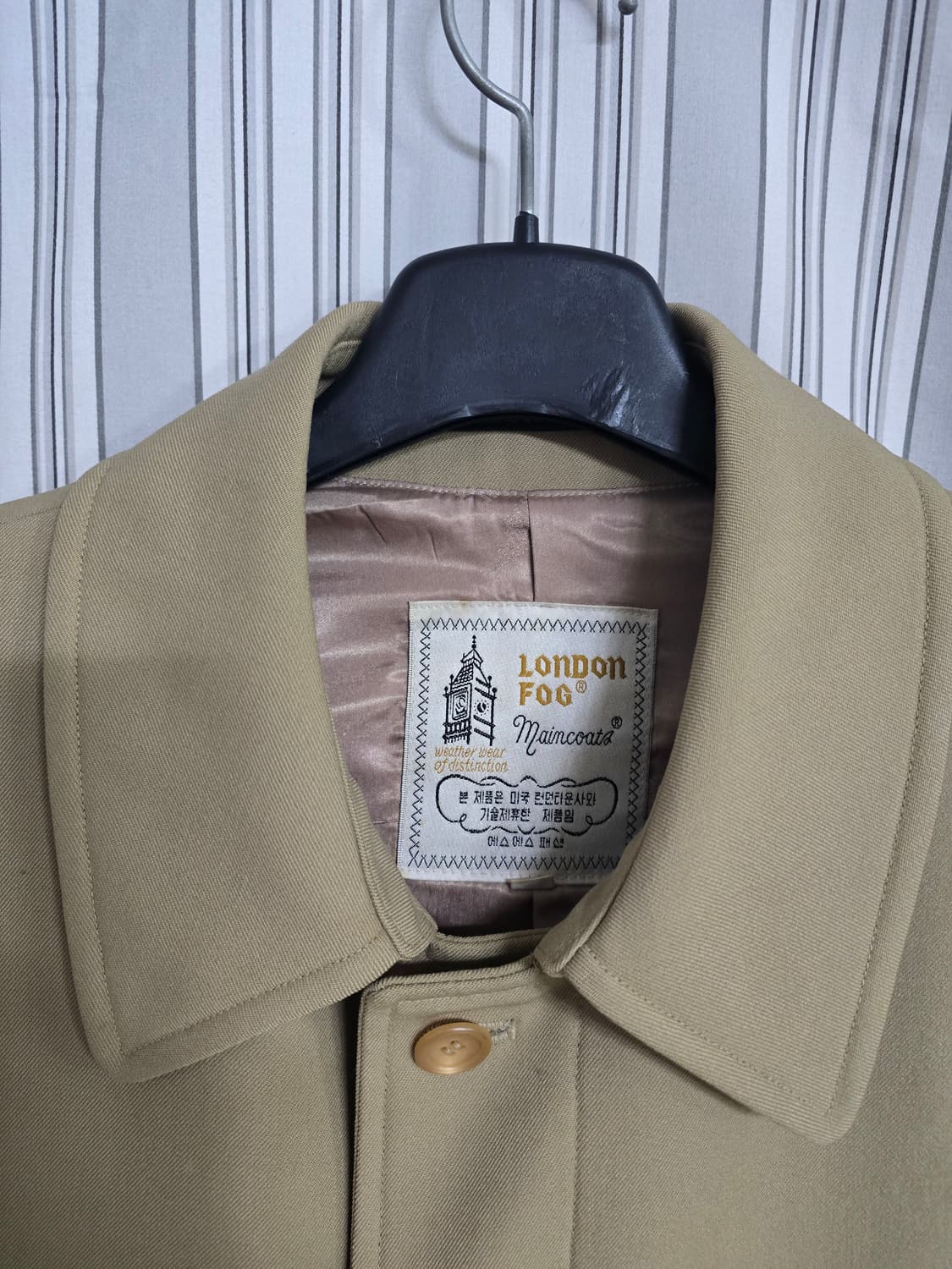 (95) 런던포그 베이지색 남성 코트 상품이미지4