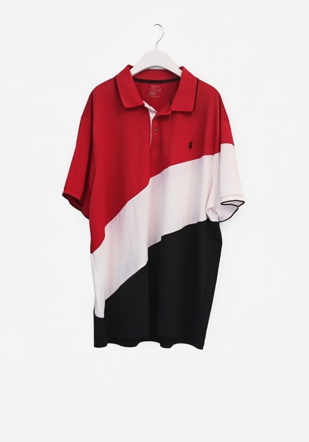 Polo Ralph Lauren 레드 화이트 블랙 배색 폴로셔츠 상품이미지1