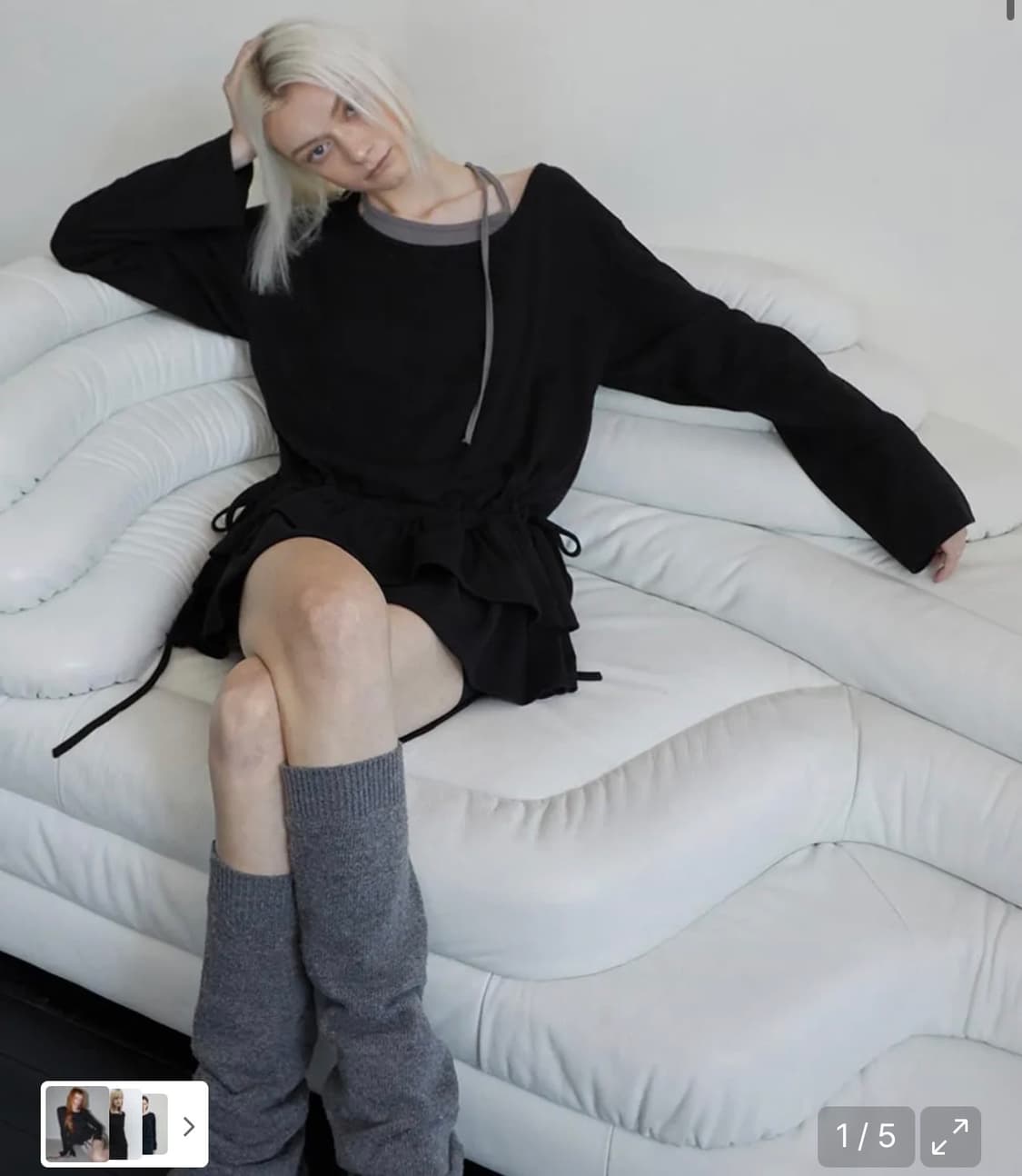 [새상품] Rense Frill Layered Long Sleeve 상품이미지1
