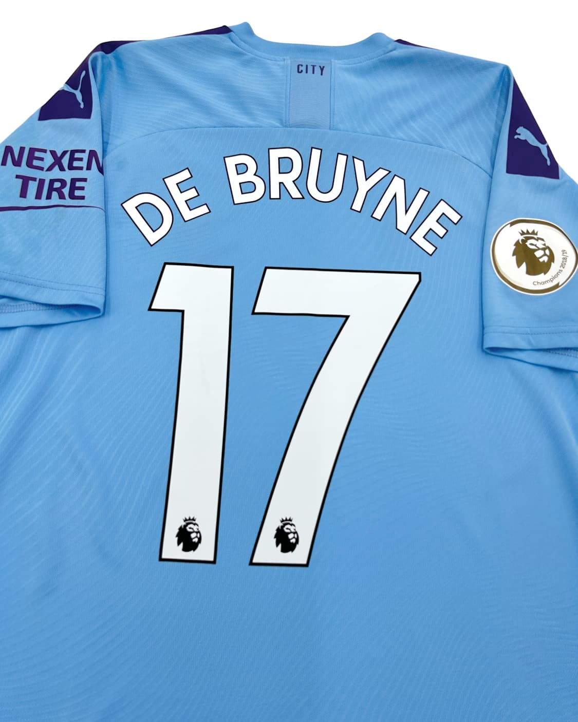 퓨마 19-20 맨체스터 시티 125주년 홈 리그킷 더브라위너 덕배 상품이미지1