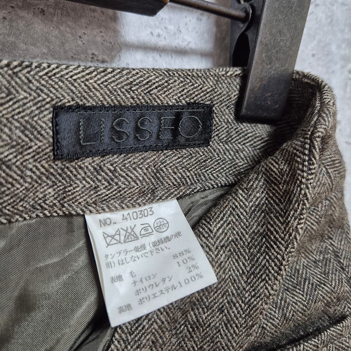 LISSEO 여성 울 팬츠 (30 ~ 31, Made In Japan) 상품이미지7