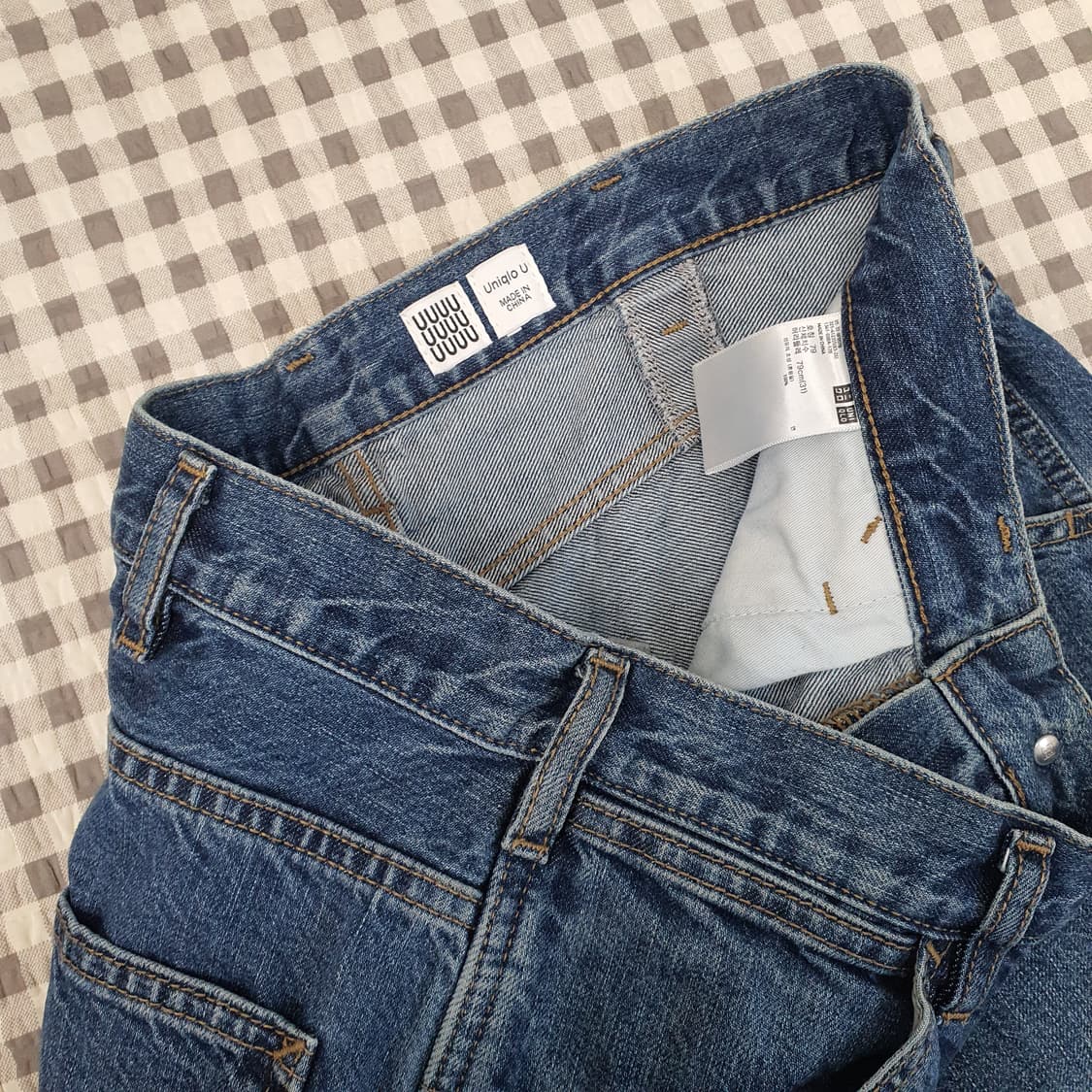 유니클로 와이드 데님 청바지 남자31 상품이미지2