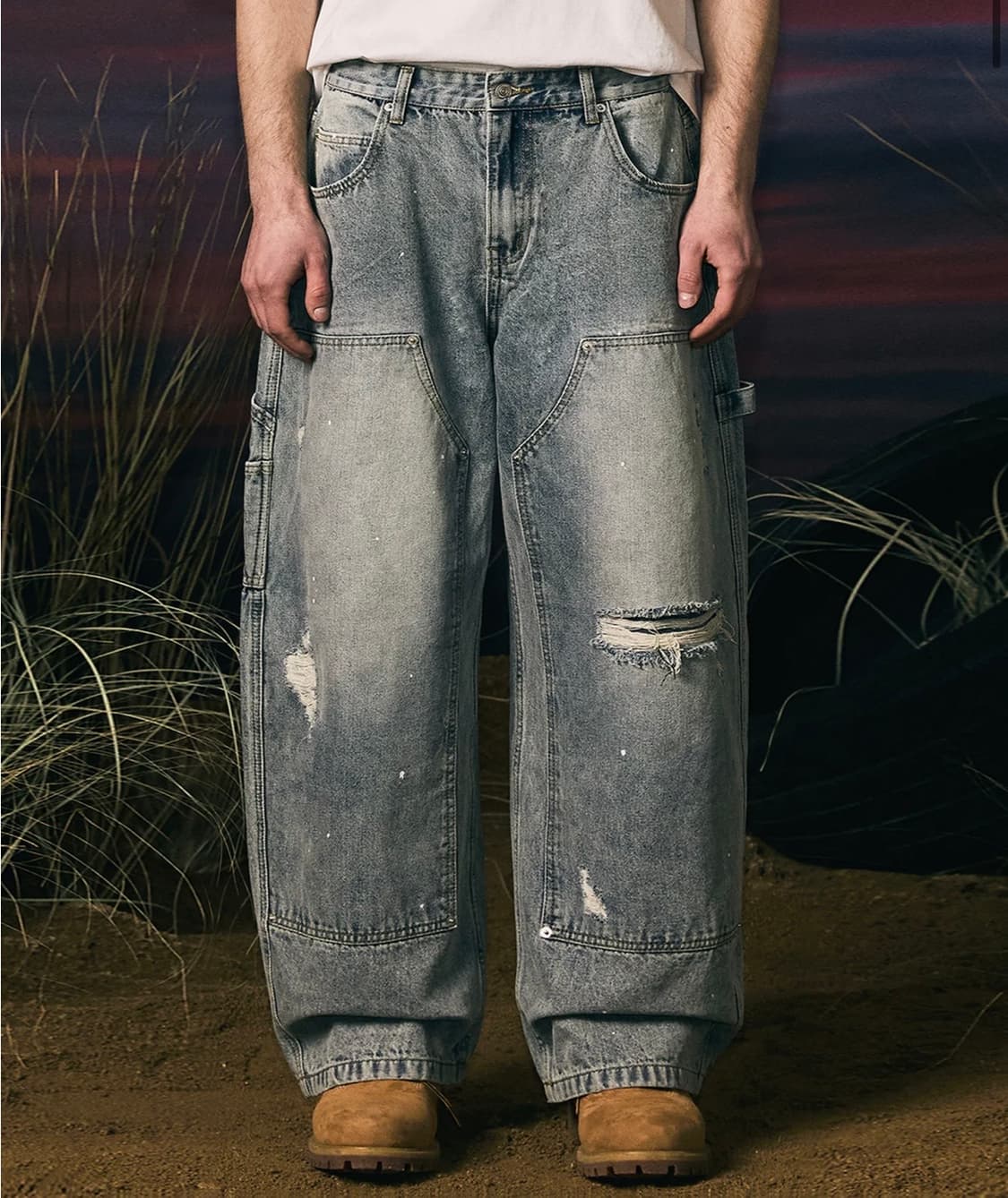 [텍 제거 새상품] 어널러코드 Painting Carpenter 데님 상품이미지1