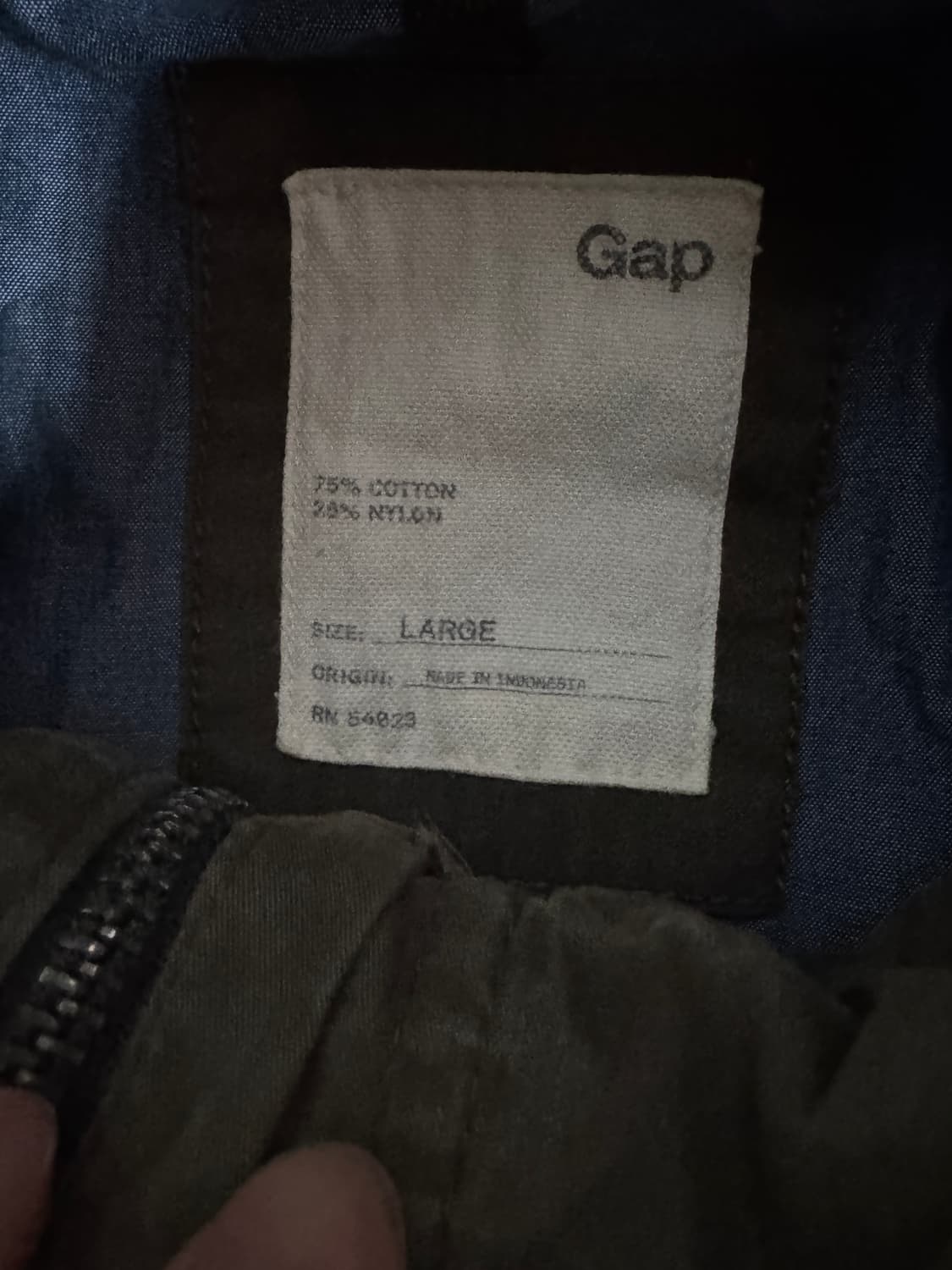 희귀!! GAP 갭 밀리터리 멀티포켓 야상 필드 후드 자켓 L 상품이미지3