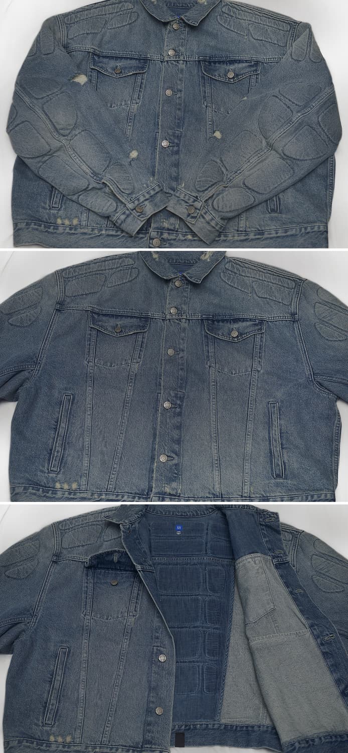 이지 갭 발렌시아가 패디드 데님 자켓 USA 메이드 (L / 105+) 상품이미지6