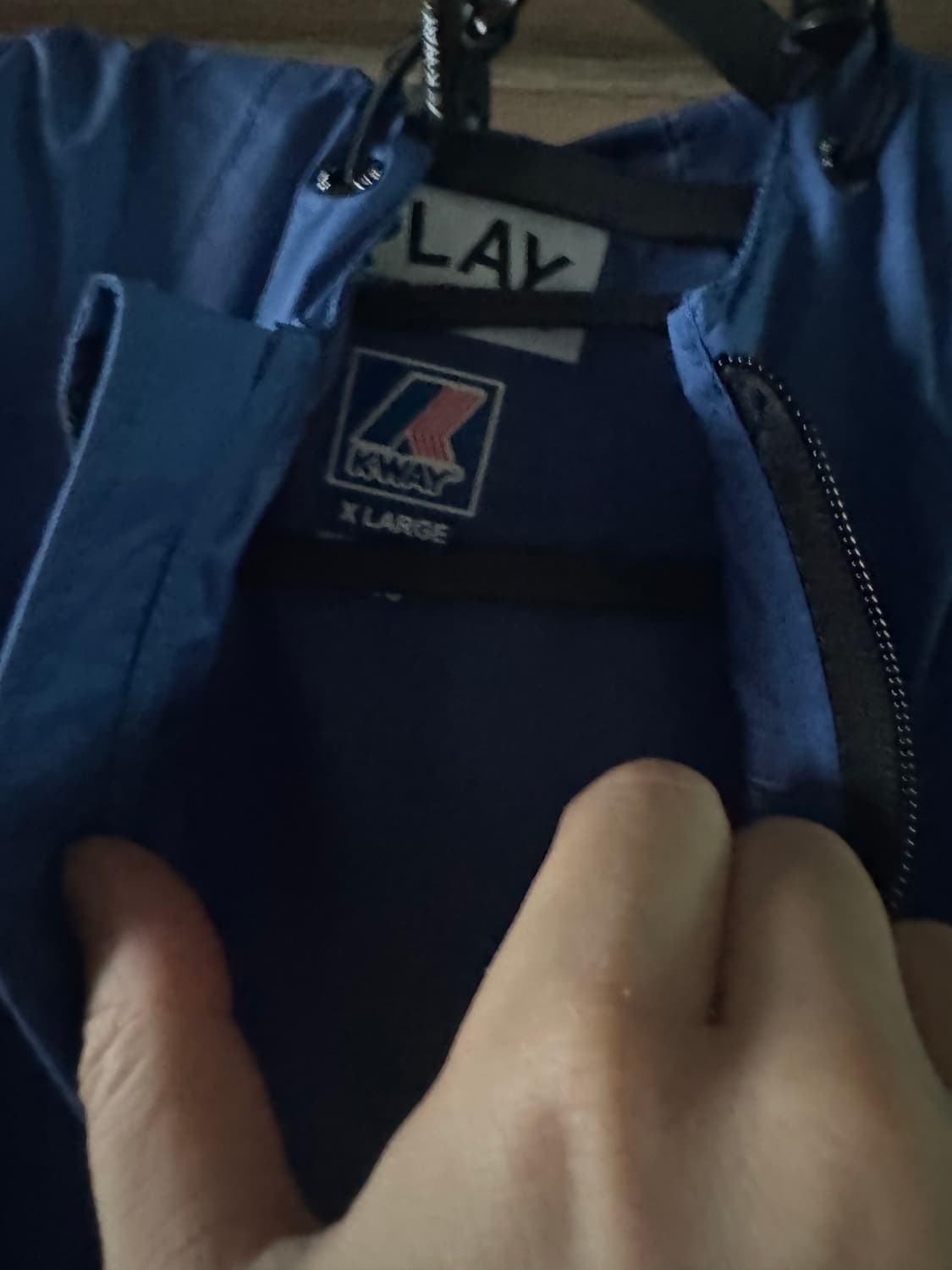 플레이 꼼데가르송 x 까웨 하프 집 자켓 블루 XL 상품이미지2