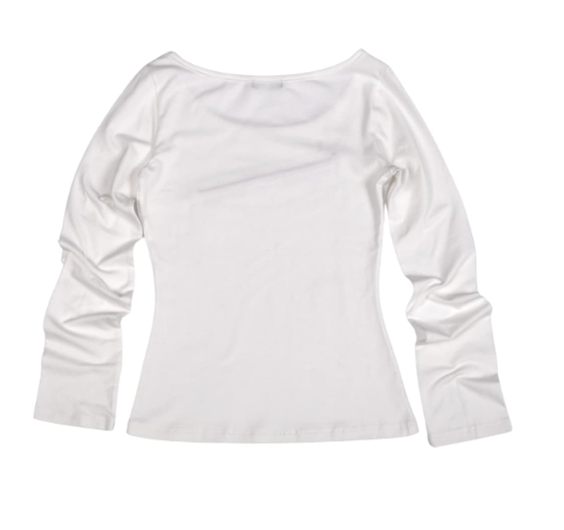 UNZIPPED LOGO T-SHIRT white 상품이미지2