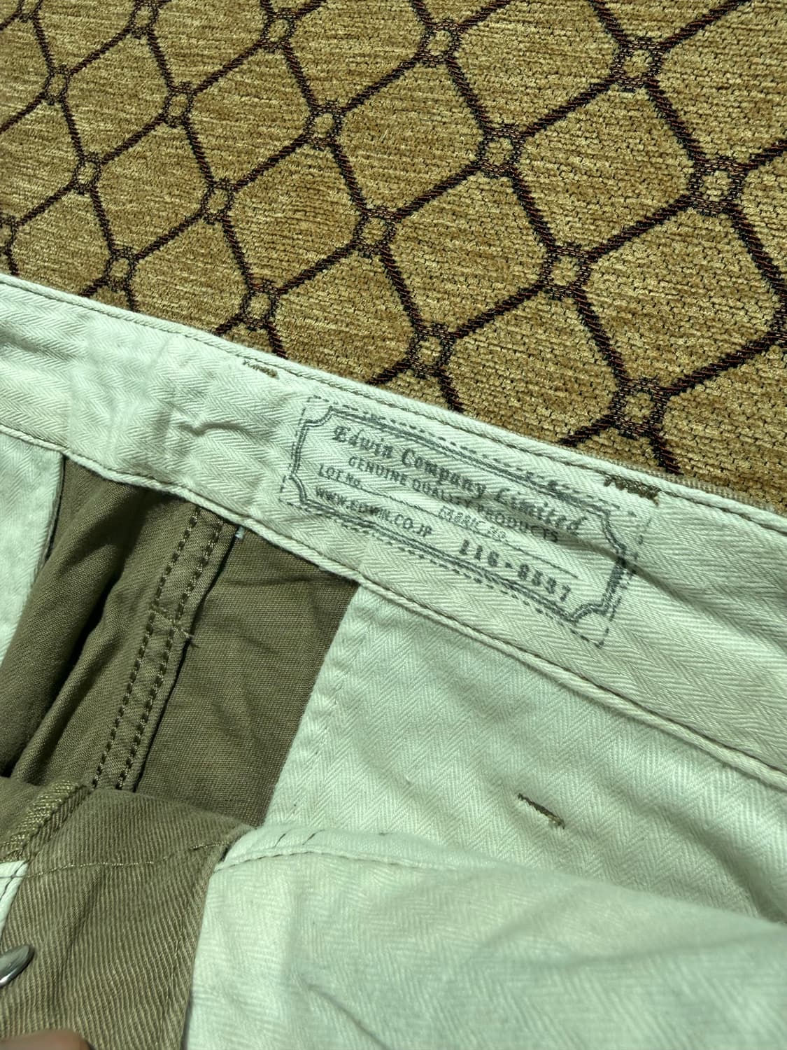 edwin 브라운 디테일 진 상품이미지4