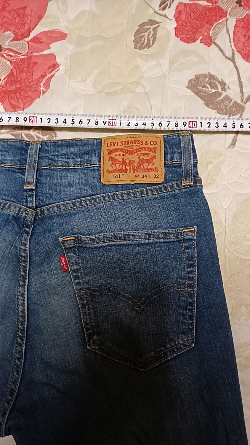 리바이스 511 얇은슬림청바지 실측31인치 기장110 상품이미지8