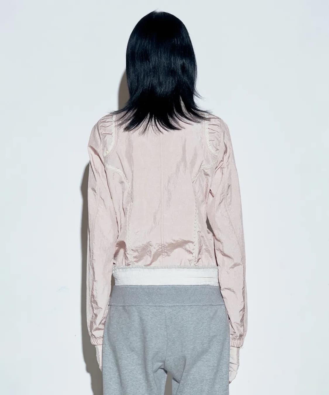 Sculptor lace nylon jacket pink 상품이미지3