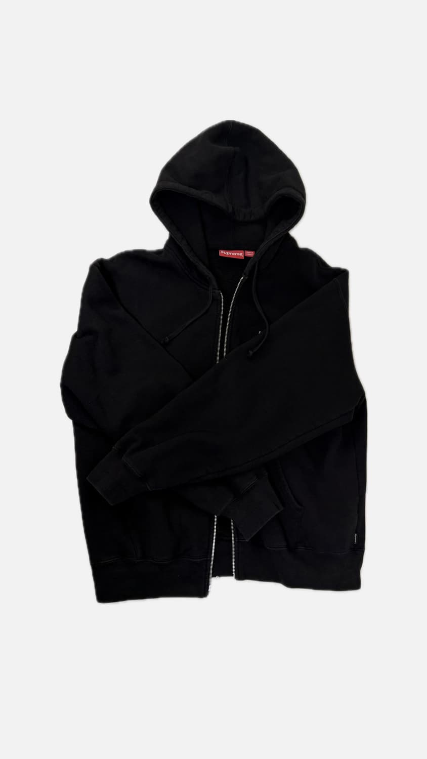 슈프림 스몰 박스 후드 집업 스웨트 셔츠 블랙 M사이즈 (23fw)팝니다 상품이미지1