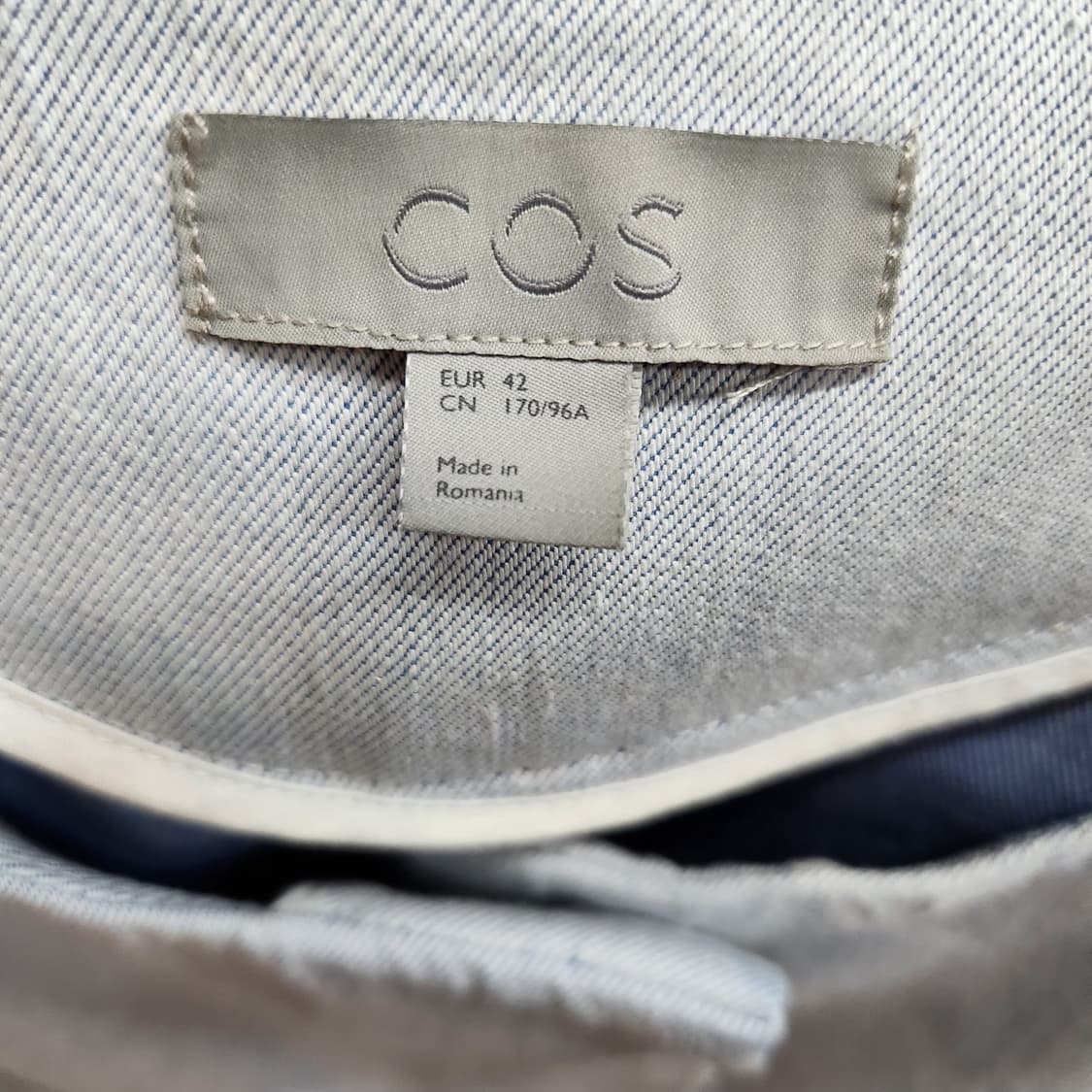 COS 코스 노카라 스티지 자켓 42(L) 상품이미지6