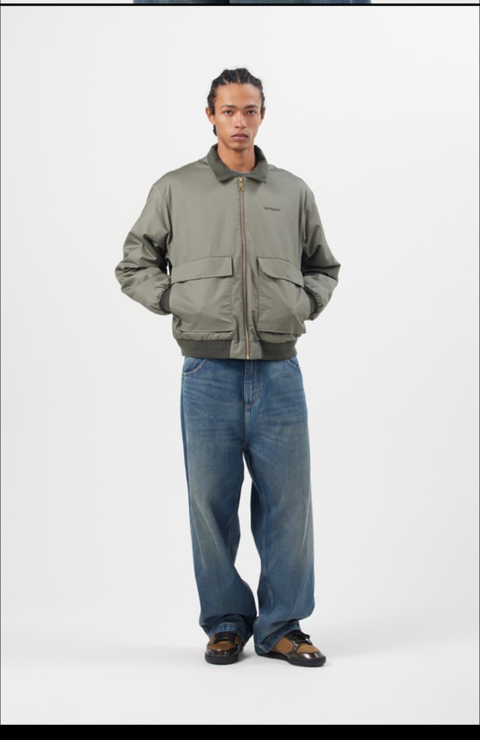 [L]칼하트wip 벌컨 자켓 세이지 그린 판매합니다. 상품이미지1