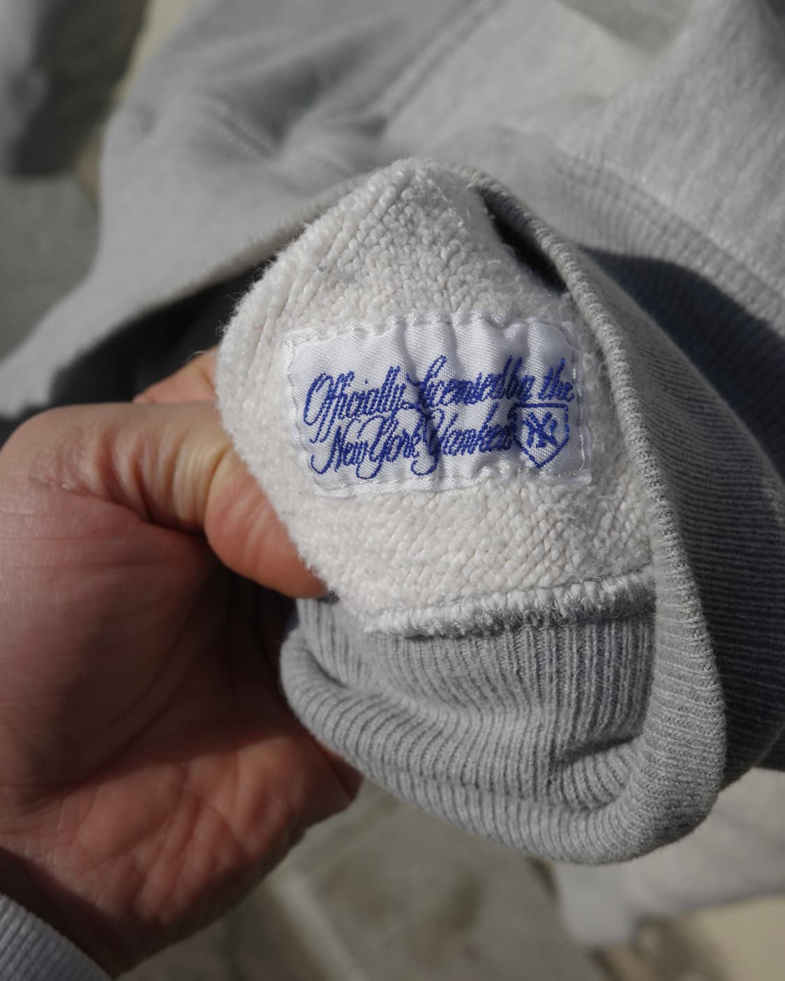 80s 뉴욕양키즈 오피셜 리버스위브타입 스웻셔츠 상품이미지4