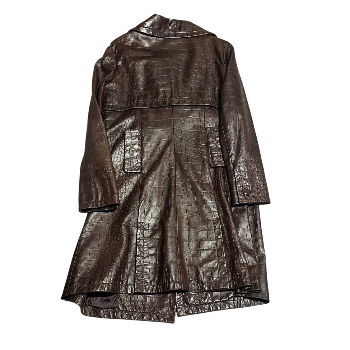 크리스챤 디올 빈티지 브라운 양가죽 코트 상품이미지2