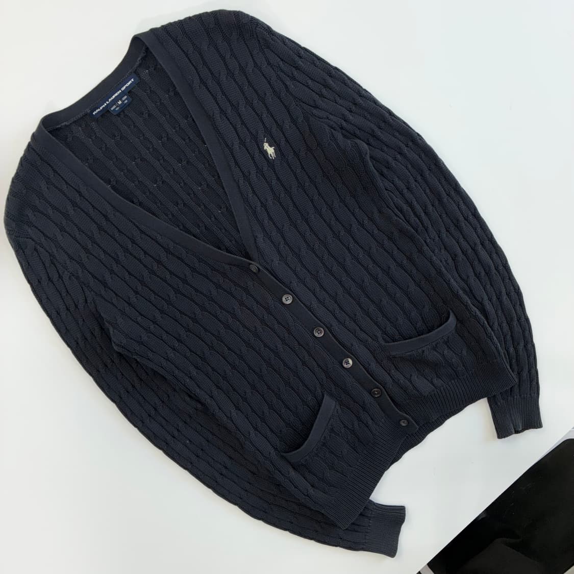 Polo  랄프로렌 스포츠 자수 꽈배기 니트가디건  상품이미지2