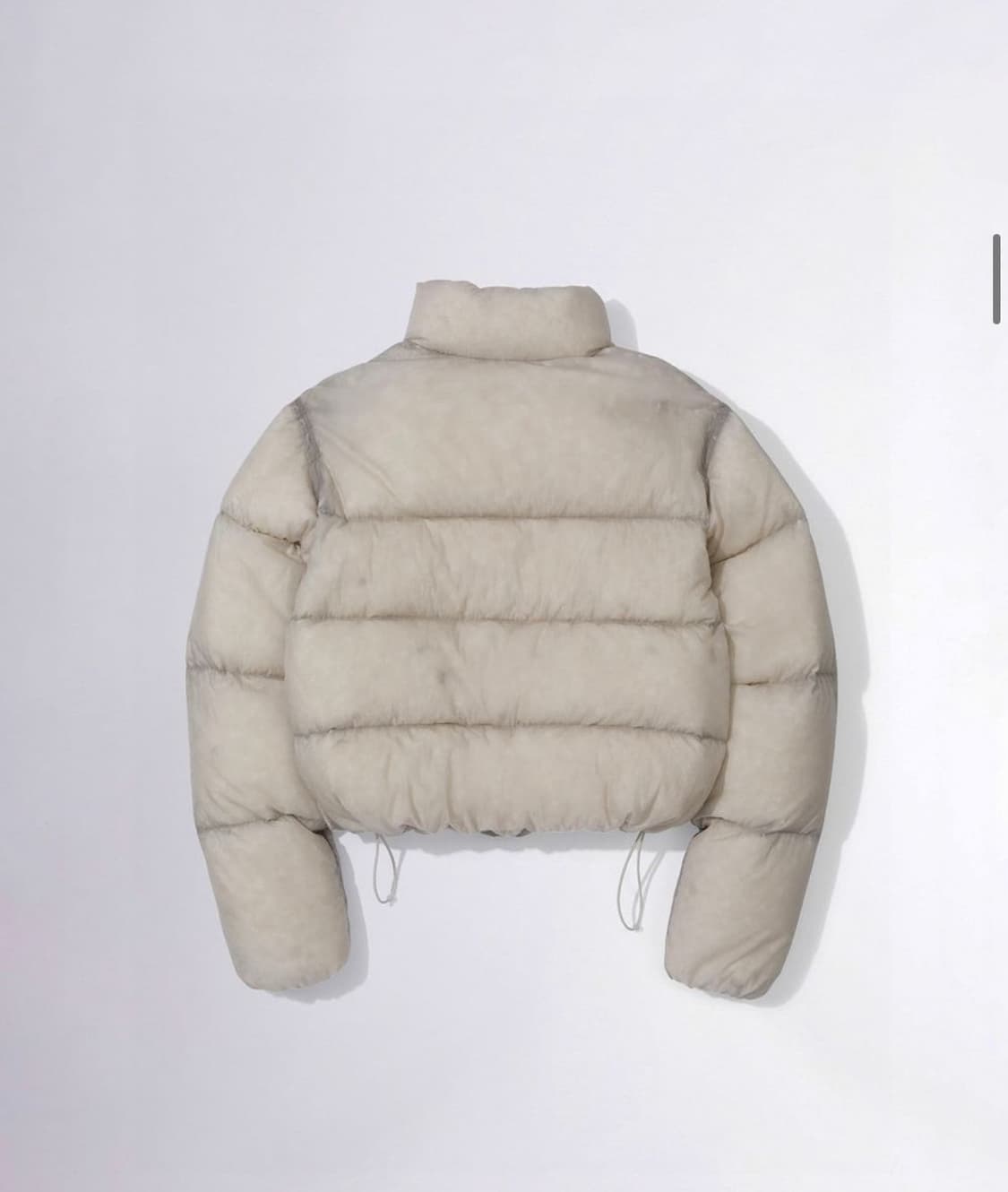 (새상품)스컬프터 숏패딩 아이보리 M 상품이미지2